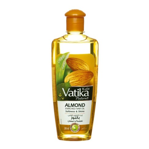 МАСЛО ДЛЯ ВОЛОС С МИНДАЛЕМ VATIKA NATURALS  ALMOND ENRICHED HAIR OIL  200 МЛ